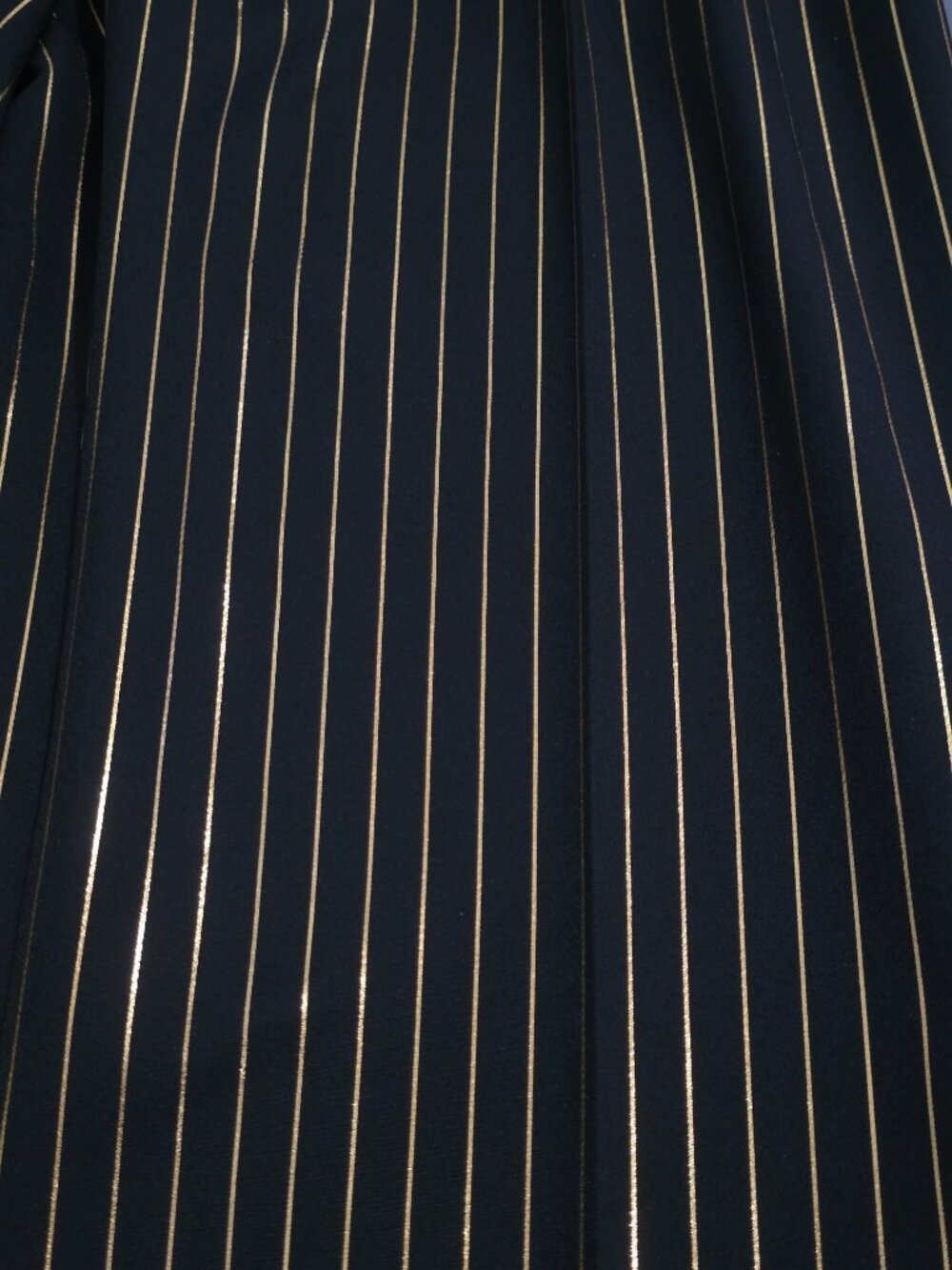 NWT NYCC Black & Gold Striped Trousers Size 10 - Wide Leg - Picture 7 of 8